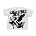 Shattered Hearts Mens Academy Crew Neck T-Shirt Beige