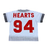 Shattered Hearts Mens Studed Angel Crew Neck T-Shirt White/Red