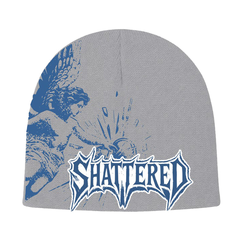 Shattered Hearts Mens Catchin Feelings Beanie Gray/Blue