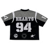 Shattered Hearts Mens Mesh Jersey Black/Grey