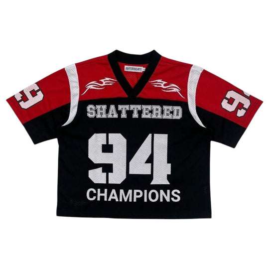 Shattered Hearts Mens Mesh Jersey Black/Red
