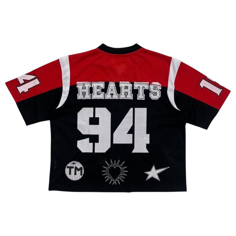 Shattered Hearts Mens Mesh Jersey Black/Red