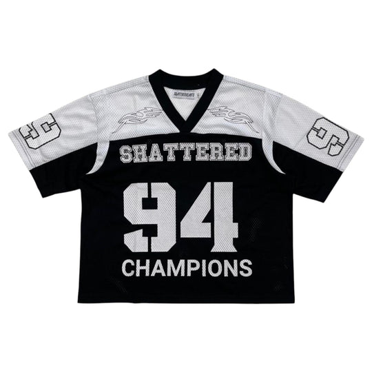 Shattered Hearts Mens Mesh Jersey Black/White