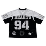 Shattered Hearts Mens Mesh Jersey Black/White