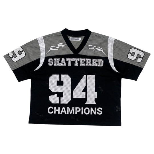 Shattered Hearts Mens Mesh Jersey Black/Grey