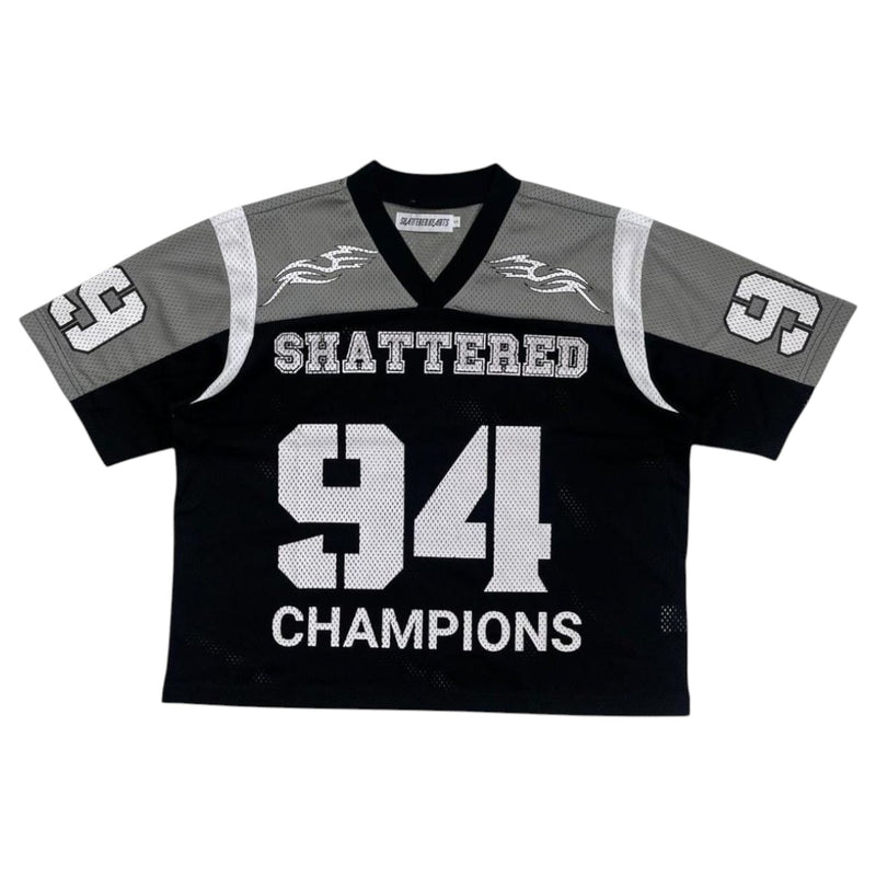 Shattered Hearts Mens Mesh Jersey Black/Grey