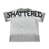 Shattered Hearts Mens Studed Rockstar Crew Neck T-Shirt White/Grey