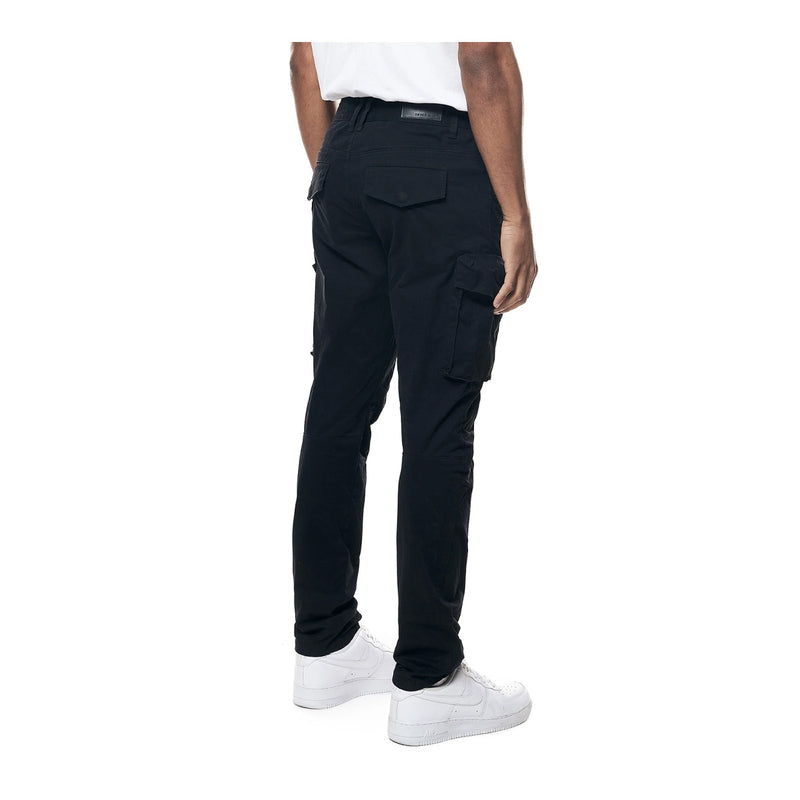 Smoke Rise Mens Utility Twill Cargo Pants JP23110 Black