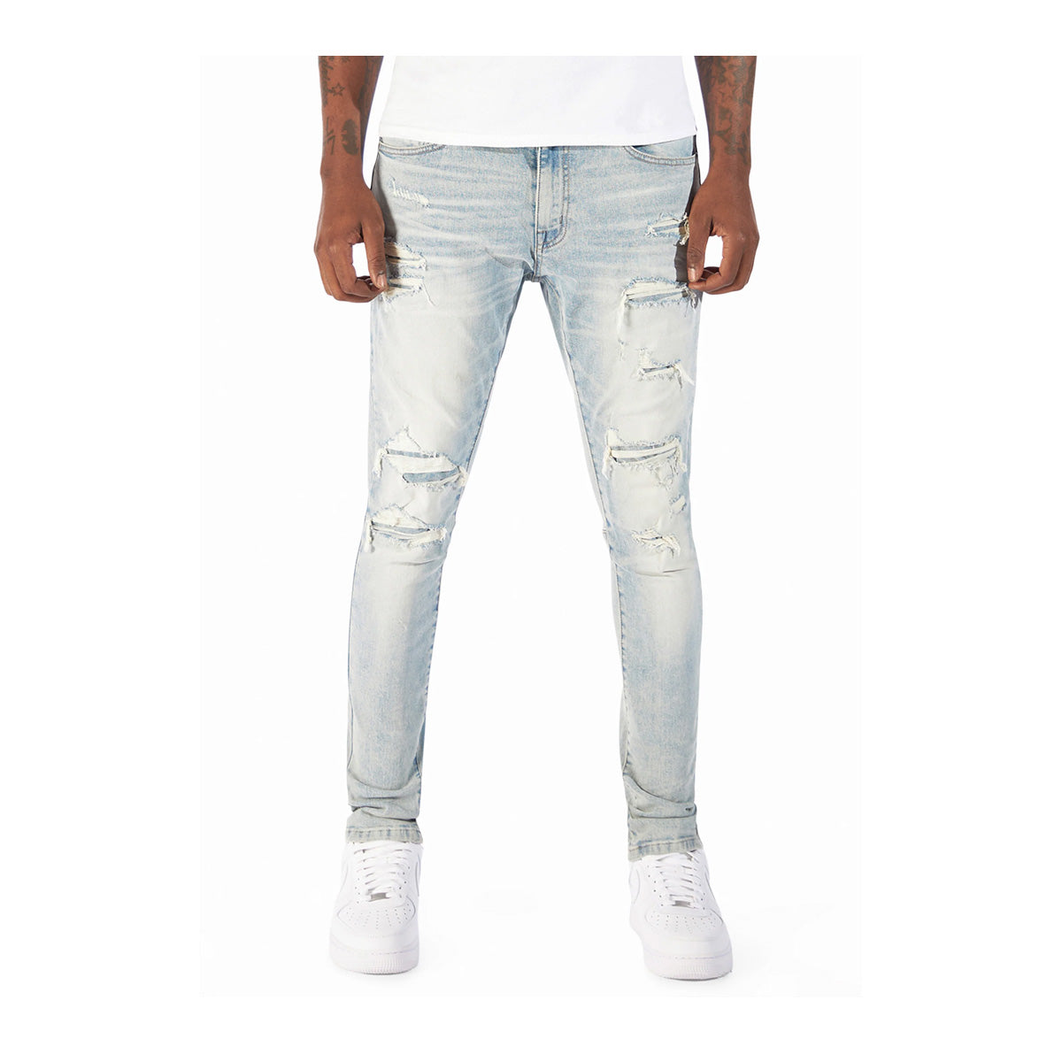 Smoke Rise Big And Tall Ripped Denim Jeans Smoke Rise Mens Big And