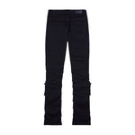 Smoke Rise Mens Utility Twill Stacked Pants JP23539 Jet Black