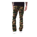 Smoke Rise Mens Utility Twill Stacked Pants JP23539 Wood Camo