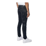 Smoke Rise Mens New Rooting Effect Jeans JP24104 Black Matrix