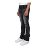 Smoke Rise Mens All Rhinestone Jeans JP25536-Z44 Hematite Black