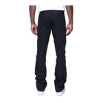 Smoke Rise Mens Vintage Wash Clean Stacked Jeans JP25620-280 Jet Black