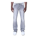 Smoke Rise Mens Vintage Wash Clean Stacked Jeans JP25620-V36 Union Grey