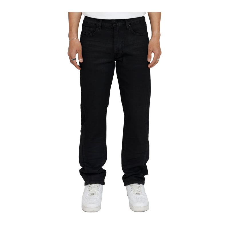 Smoke Rise Mens Essential Vintage Washed Straight Jeans JP26F233-GLBK Glow Black