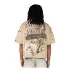 Smoke Rise Mens Oversized Crop P.Twill Button Front Shirt WH25286-Z20 Sesame