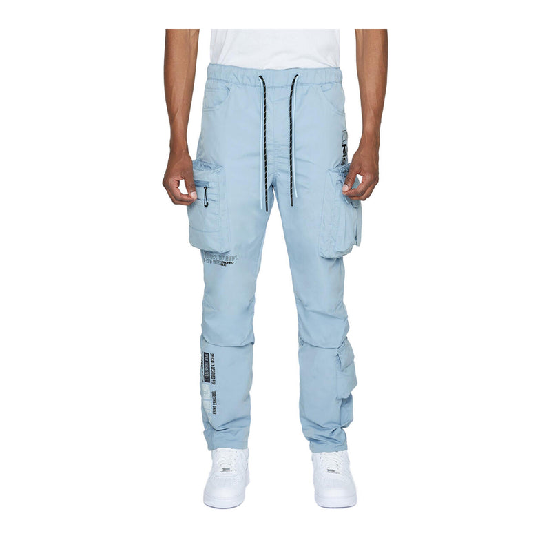 Smoke Rise Mens Utility Nylon Cargo Pants WP23582 Pale Blue