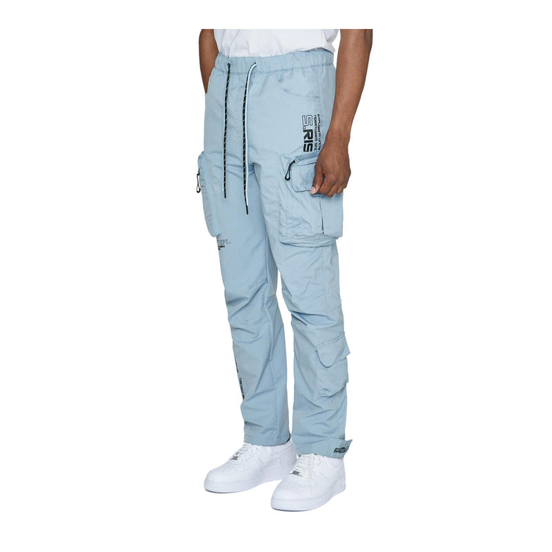 Smoke Rise Mens Utility Nylon Cargo Pants WP23582 Pale Blue