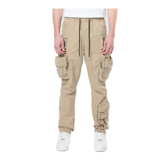 Smoke Rise Mens Utility Windbreaker Cargo Pants WP24582 Khaki