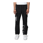 Smoke Rise Mens Multi Windbreaker Cargo Pants WP25584-120 Black