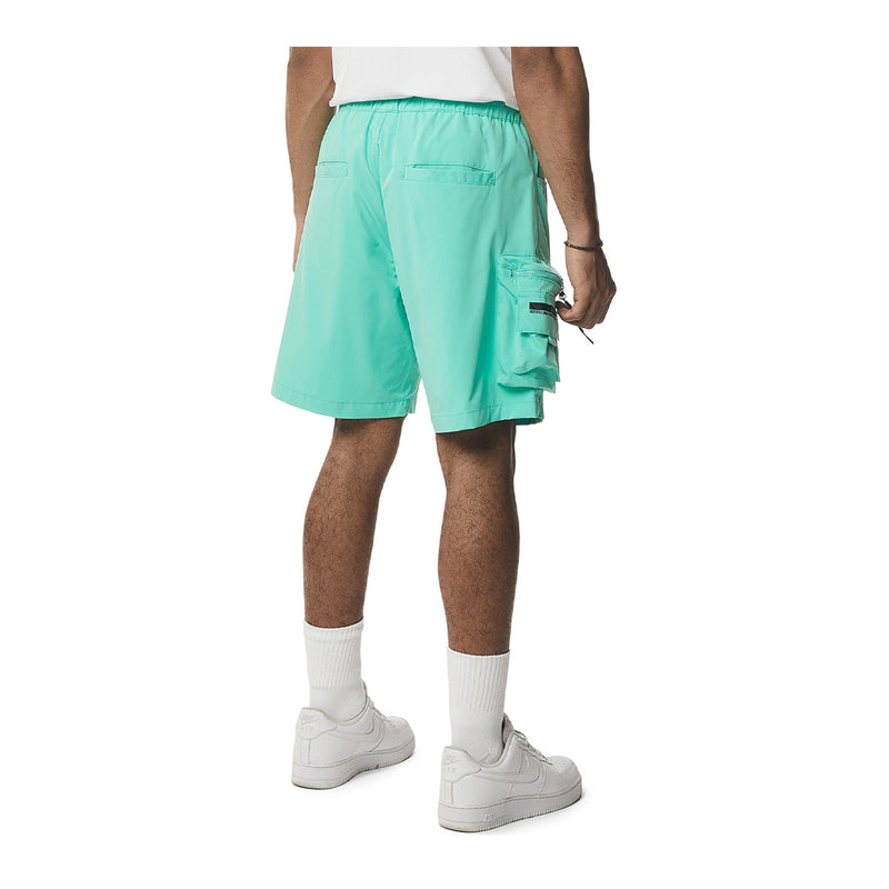 Smoke Rise Mens Utility Nylon Cargo Shorts WS24283 Oasis