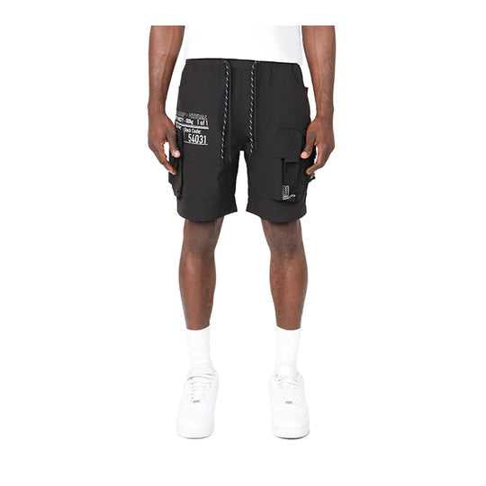 Smoke Rise Mens Utility Cargo Shorts WS25283-120 Black