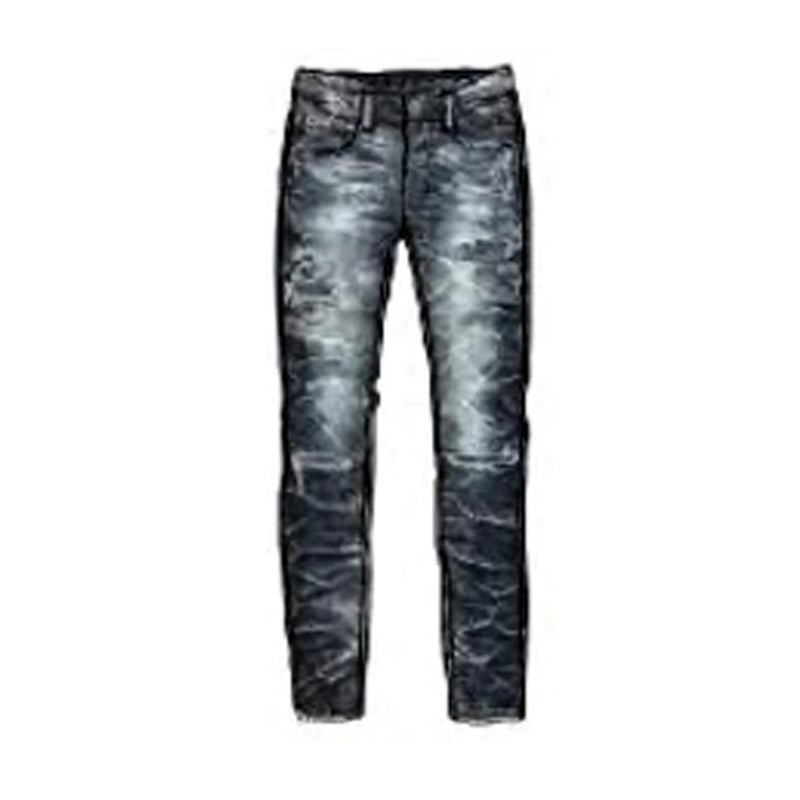 Smoke Rise Mens Big And Tall - Lightning Effect Slim Fit Jeans JP23509 Gail Black