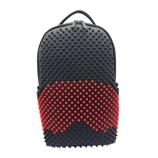 Sprayground Unisex Punk Spike Shark DLXV Backpack 910B3087NSZ Black/Red