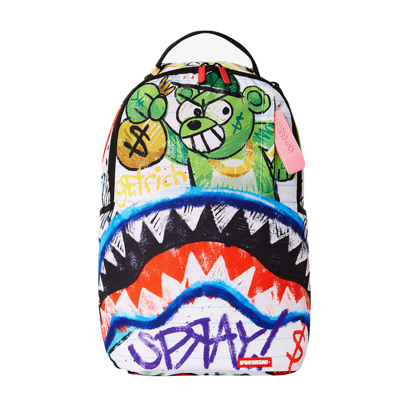Sprayground Unisex Crayon Shark DLXSR Backpack 910B5037NSZ Multicolor