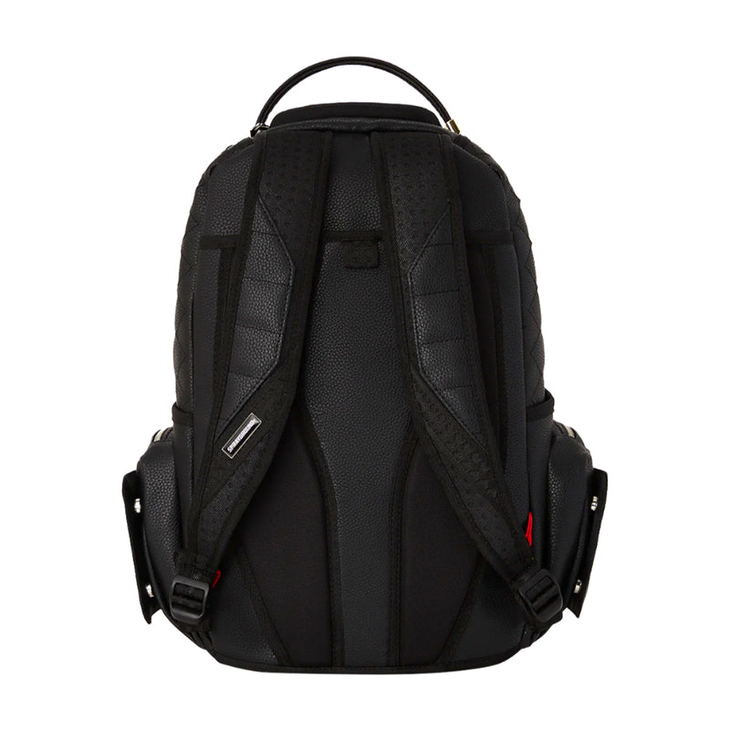 Sprayground Unisex Black Biker Quilt Cargo Backpack 910B5417NSZ Black/Grey