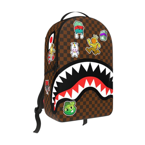 Sprayground Unisex Sticker Campaign DLXSV Backpack 910B5797NSZ Brown/Black