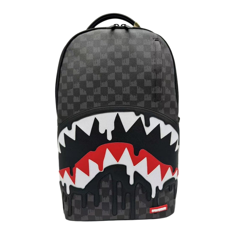 Sprayground Unisex Dripping Sharks in Paris DLXV Backpack 910B5833NSZ Black/Red