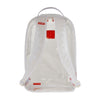 Sprayground Unisex Clear Embossed Sharks In Paris DLXSV Backpack 910B5965NSZ White/Black