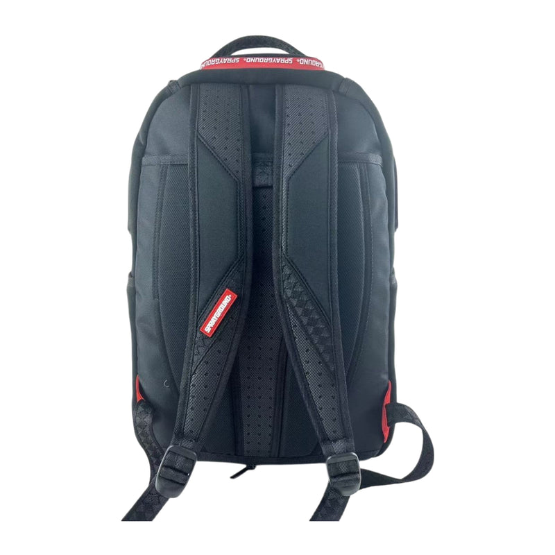 Sprayground Unisex Printed Zipper Shark DLXR Backpack 910B6017NSZ Black