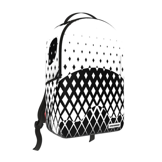 Sprayground Unisex Inverted Diamonds Shark DLXSV Backpack 910B6196NSZ White/Black