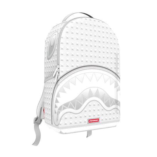 Sprayground Unisex White Pyramid DLX Backpack 910B6213NSZ White