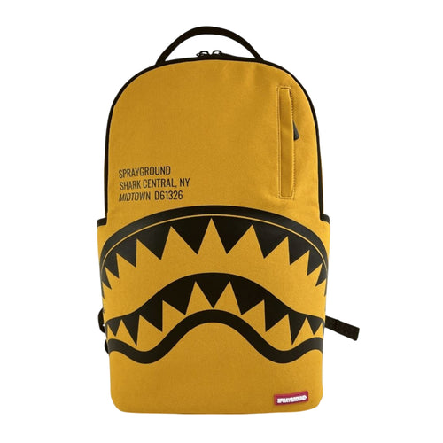 Sprayground Unisex Shark Central DLX-Faux Suede Backpack 910B6281NSZ Tan