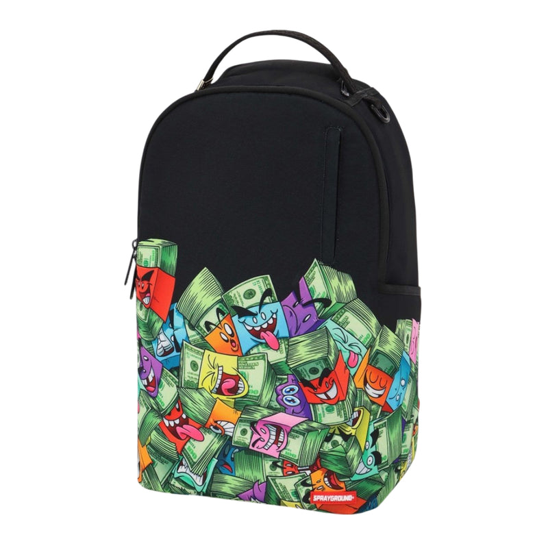Sprayground Unisex Stacked Money Boys DLXR Backpack 910B6749NSZ Black/Multicolor
