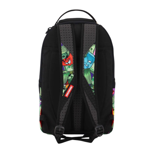 Sprayground Unisex Stacked Money Boys DLXR Backpack 910B6749NSZ Black/Multicolor