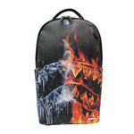 Sprayground Unisex Fire & Ice Shark DLXSV Backpack 910B6753NSZ Black/Multicolor