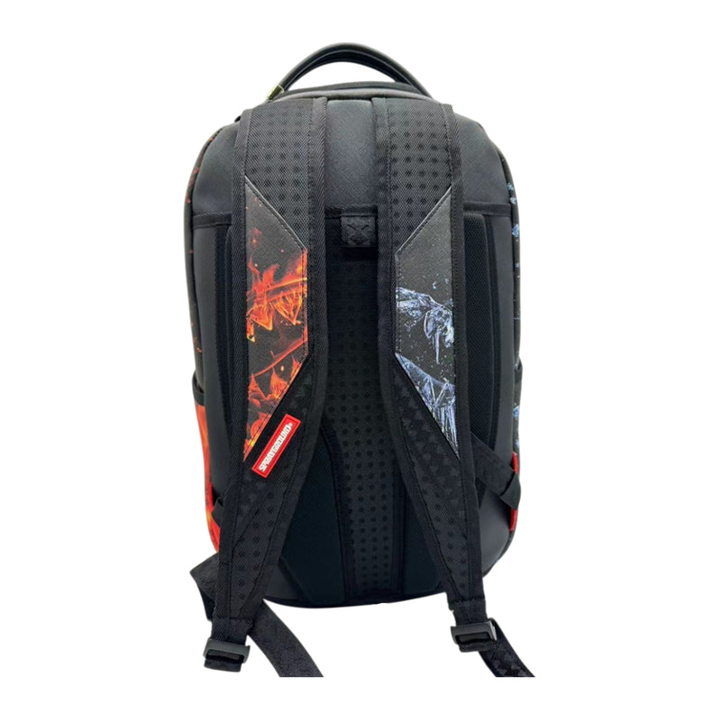 Sprayground Unisex Fire & Ice Shark DLXSV Backpack 910B6753NSZ Black/Multicolor