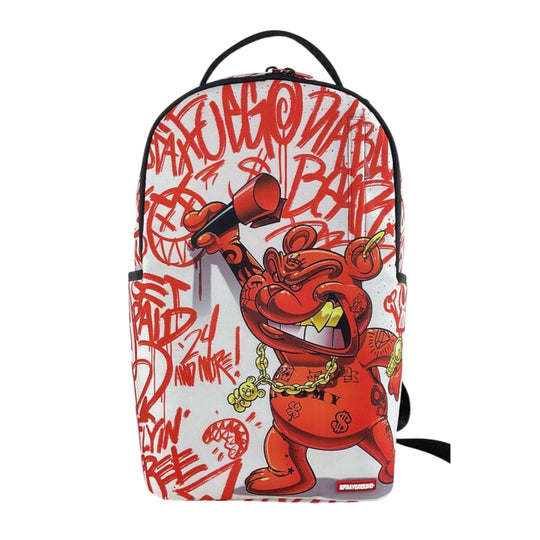 Sprayground Unisex Diablo Vandal 2 DLXR Backpack 910B6816NSZ Red/White