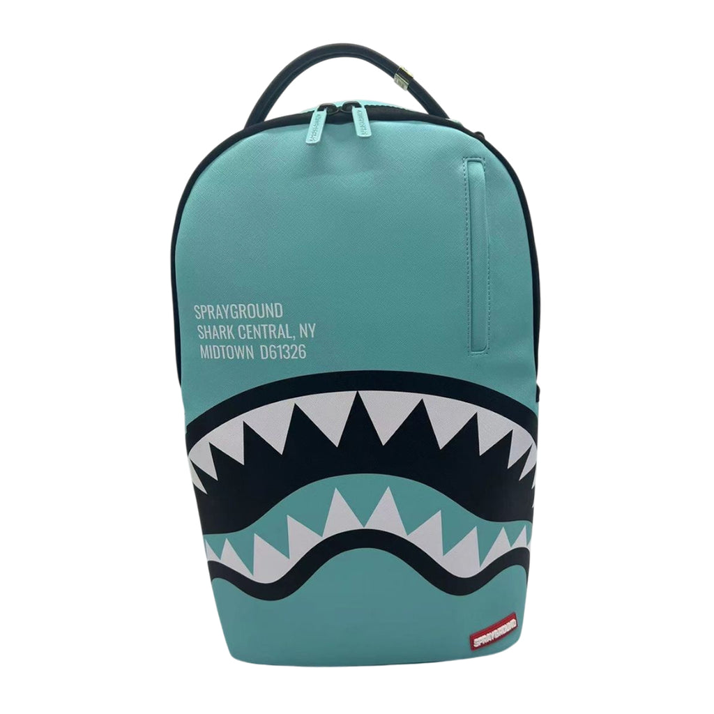Sprayground Unisex Shark Central Aqua DLXSV Backpack