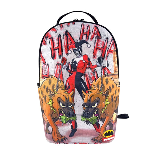 Sprayground Unisex Harley Quinn With Hyenas DLXR Backpack 910B7082NSZ Blue