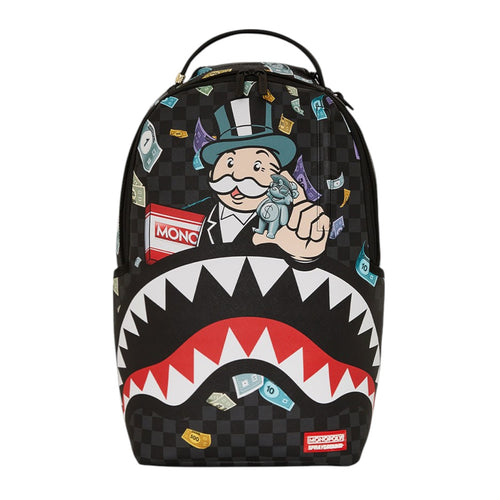 Sprayground Unisex Monopoly X Sprayground Characters DLXSV Backpack 910B7118NSZ Grey/Black