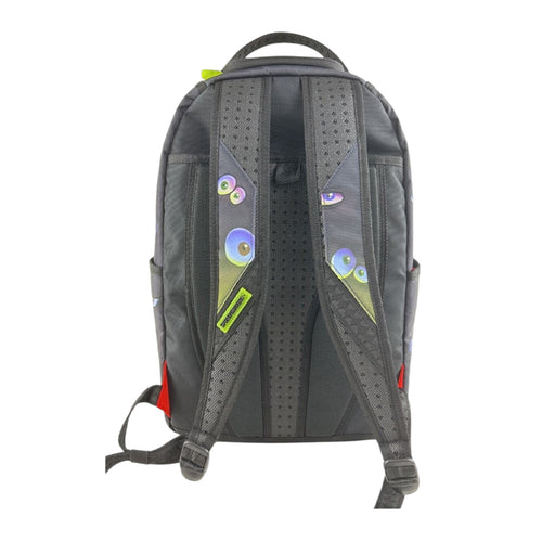 Sprayground Unisex Eyes On You Glow In The Dark Effect DLXR Backpack 910B7121NSZ Black/Neon