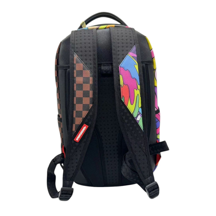 Sprayground Unisex Silver Side Drip Backpack Multicolor