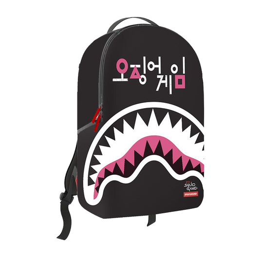 Sprayground Unisex Squid Game Logo Shark Mouth DLXR Backpack 910B7155NSZ Multicolor