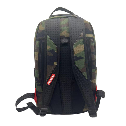 Sprayground Unisex Shark Central Camo DLXS Backpack 910B7163NSZ Camo/Black